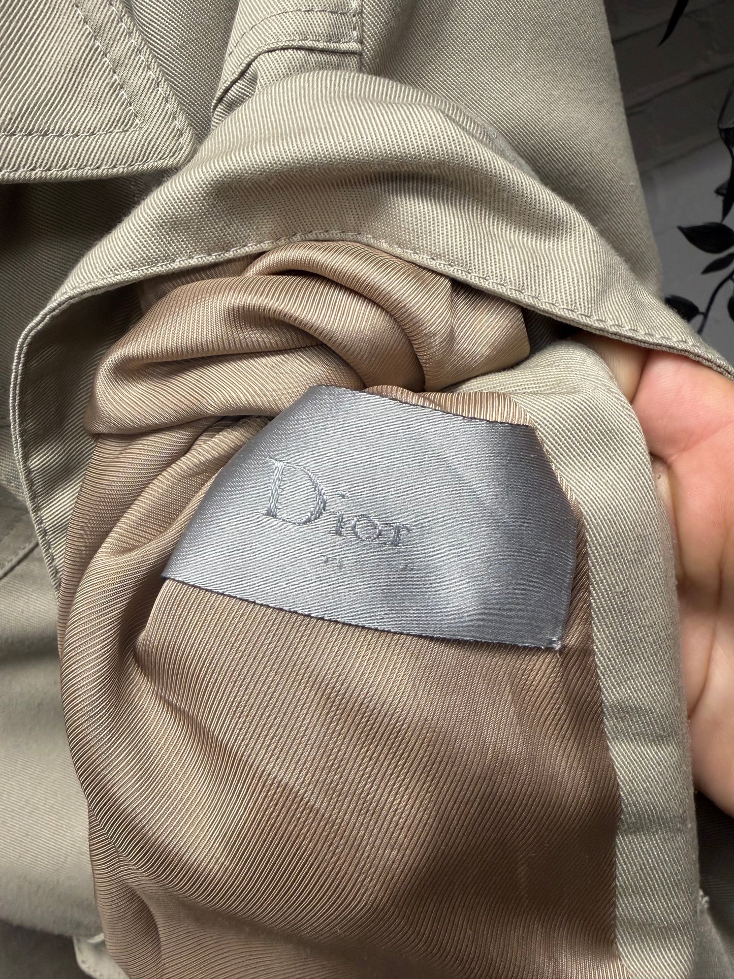 SS2008 Dior Homme ‘Untitled’ Cropped Tan Denim Jacket