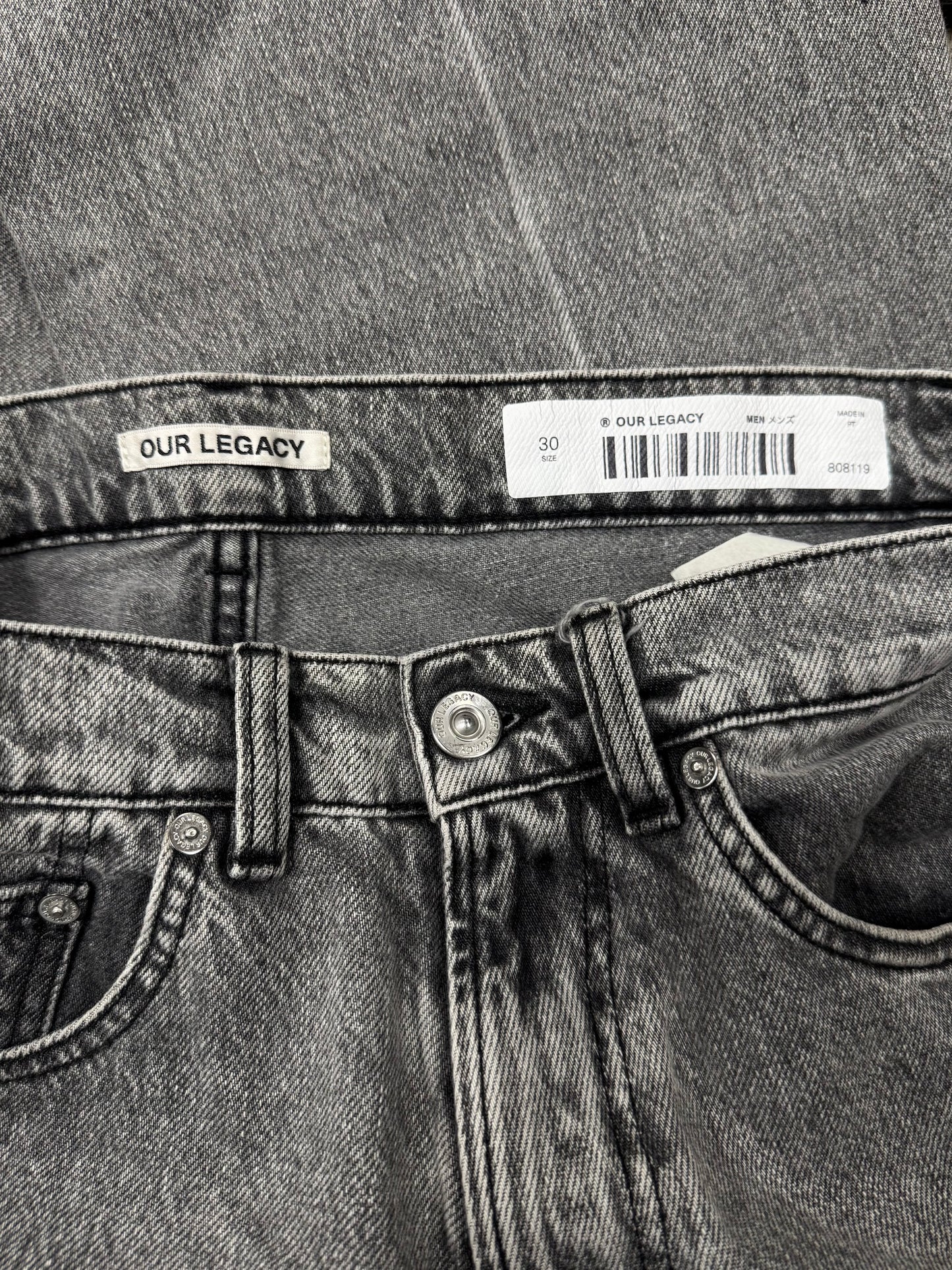 Our Legacy Extended ‘Third Cut’ Black/Grey Denim