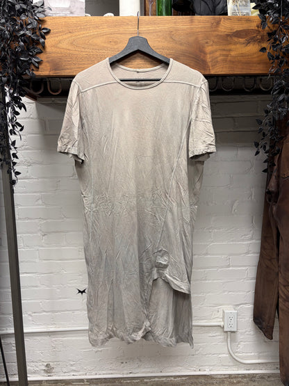 AW2014 Rick Owens ‘Pearl’ Asymmetric Long Length T-Shirt