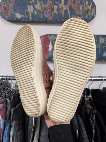 Rick Owens Pink Pony Hair Ramones