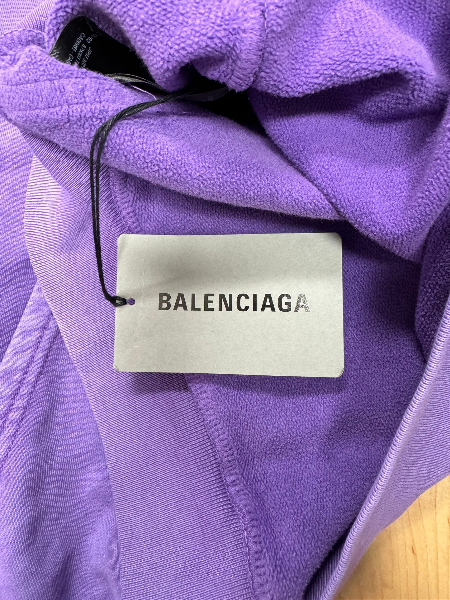 2021 Balenciaga ‘Unity’ Embroidered Logo Pullover Hoodie