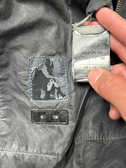 2014 Rick Owens ‘Waxed’ Black Single Button Blazer