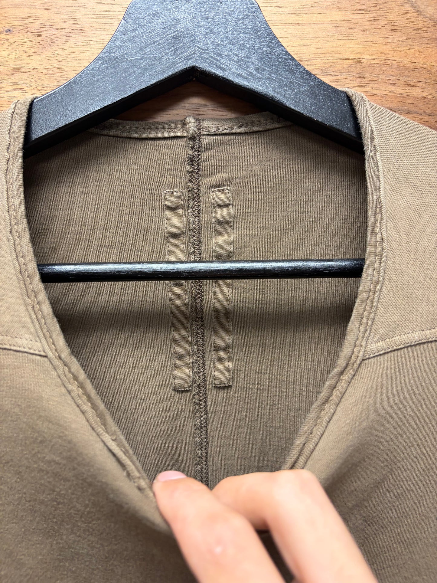 Rick Owens DRKSHDW Caramel Cotton Long Sleeve Shirt