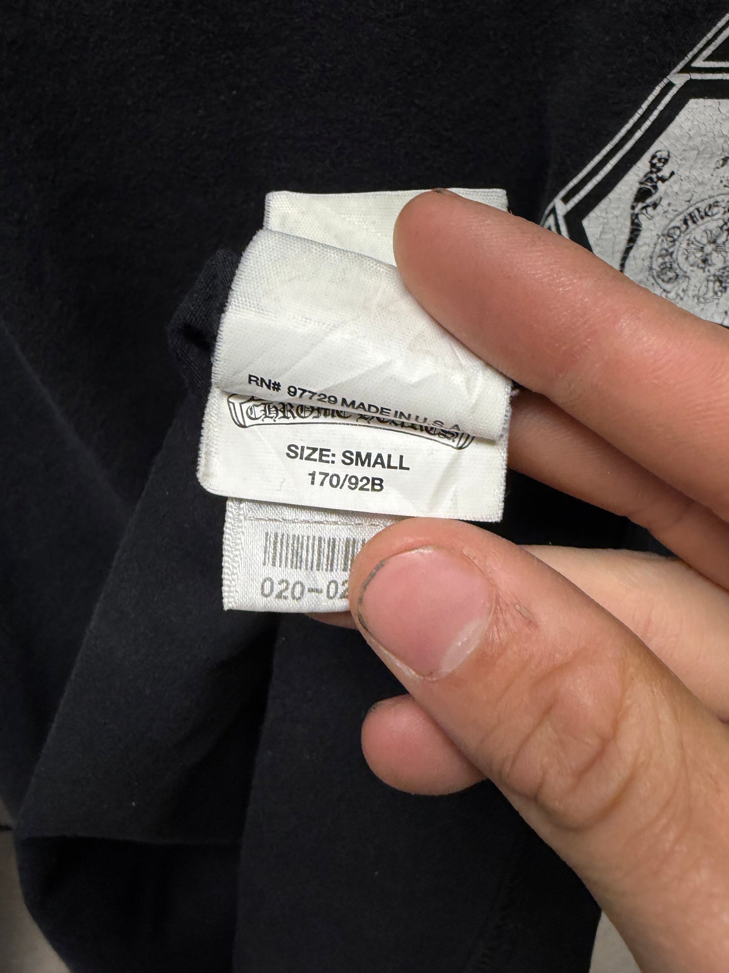 Vintage Chrome Hearts Foti ‘Pyramid’ Black Graphic T-Shirt