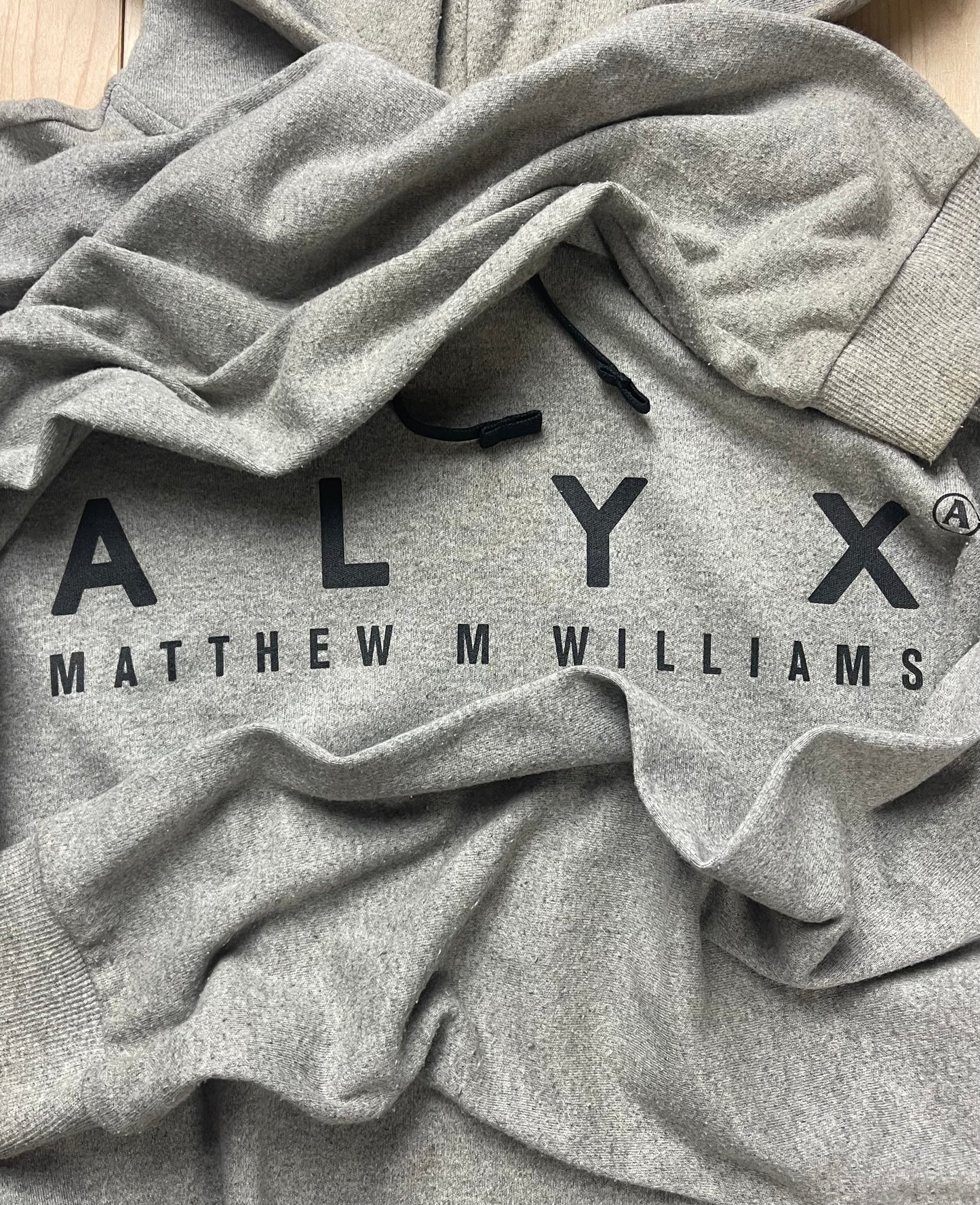 Alyx Chest Logo Heather Grey Pullover Hoodie