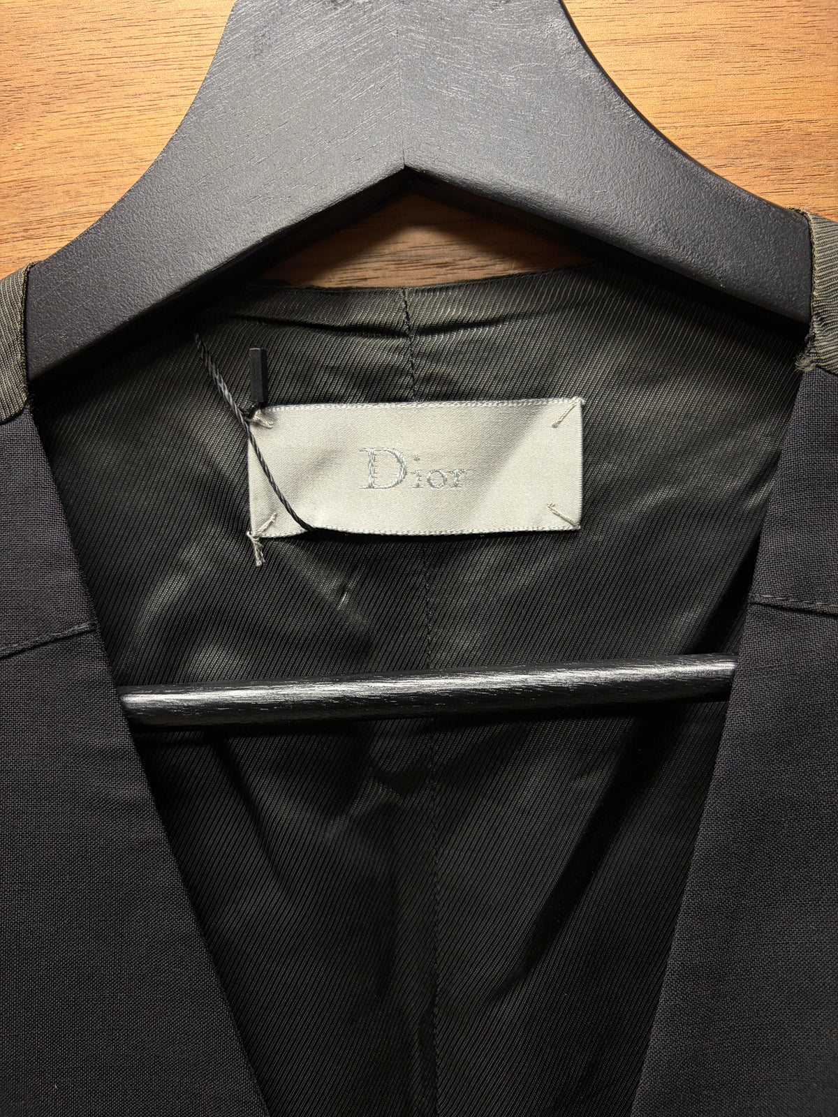 SS2008 Dior by Kris Van Assche Black Wool ‘Gilet’ Vest