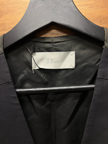 SS2008 Dior by Kris Van Assche Black Wool ‘Gilet’ Vest