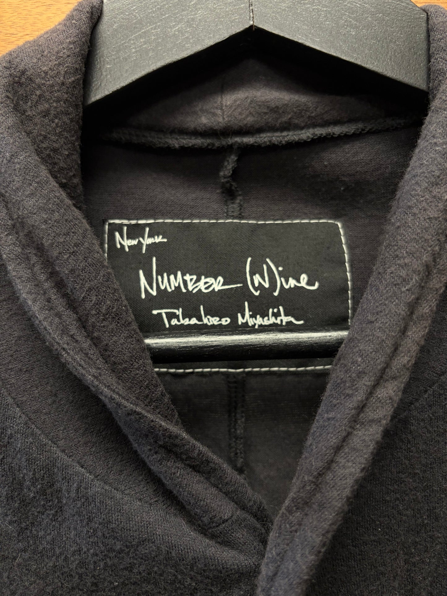 SS2007 Number (N)ine ‘Birds’ Cashmere Blend Black Casual Layering Vest