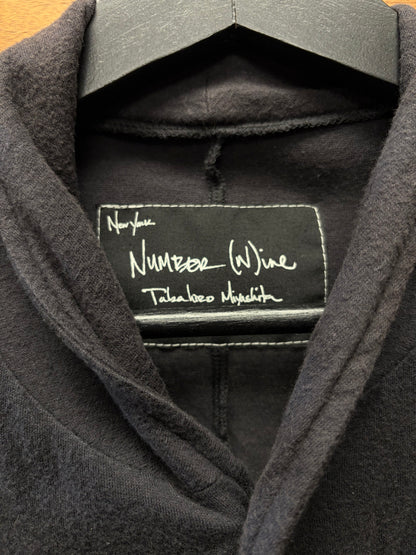 SS2007 Number (N)ine ‘Birds’ Cashmere Blend Black Casual Layering Vest