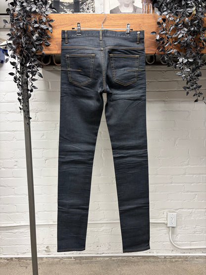 Dior Homme Raw Over-Dyed Wash Unaltered Skinny Jeans