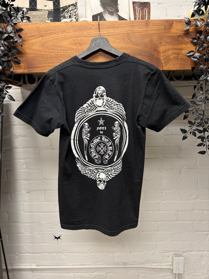 Chrome Hearts Foti ‘Skull Crest’ Black Graphic T-Shirt