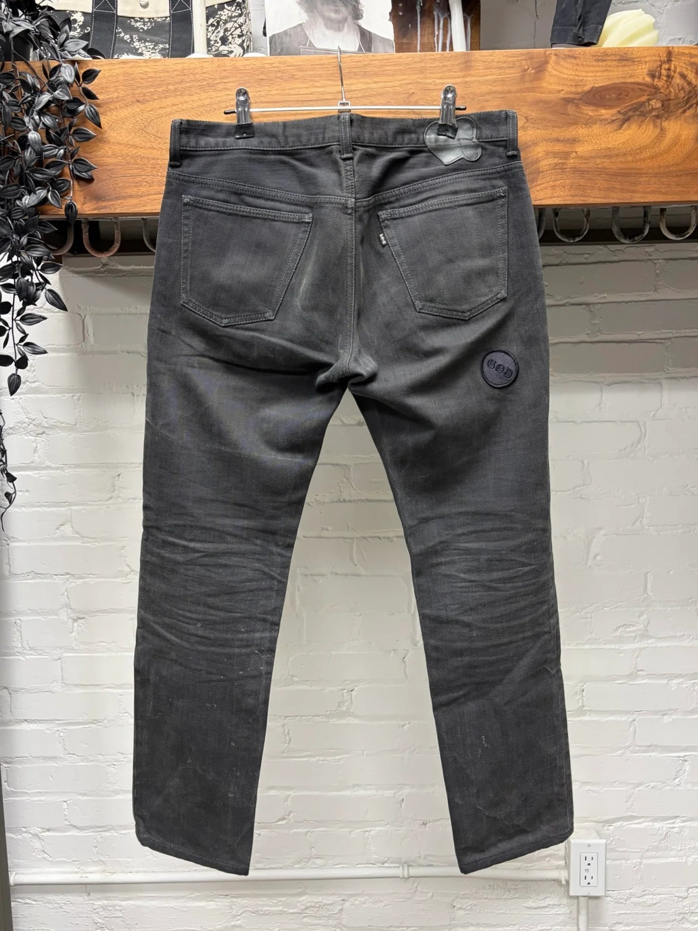 AW2004 Number (N)ine ‘Give Peace a Chance Patchwork Denim