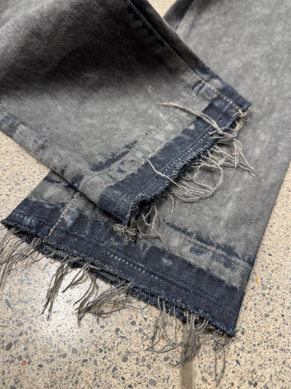 SS2009 Rick Owens ‘Hogwash’ Black Detroit Cut Denim