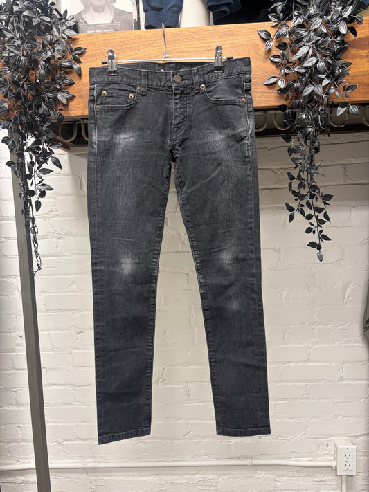 2014 Saint Laurent by Hedi Slimane ‘D01’ Black Skinny Jeans