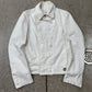 90s Alexander McQueen ‘Grommet Hole’ White Cotton Fencing Jacket