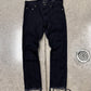 2014 Saint Laurent D02 ‘Released Hem’ Black Skinny Jeans
