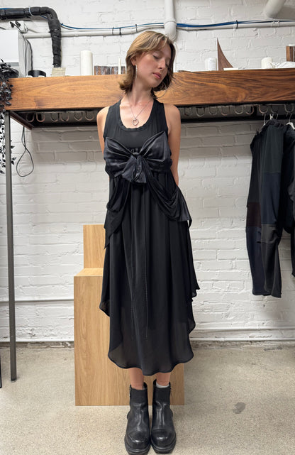 Vintage Jean Paul Gaultier ‘Bow’ Black Semi-Sheer Dress