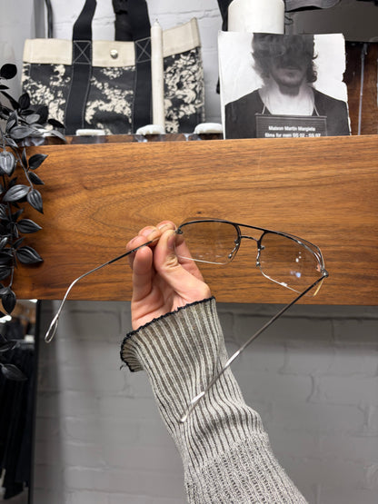 Gucci Rimless Clear Tint Silver Frame Sunglasses