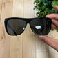 Saint Laurent ‘SL 1 002’ Square Frame Black Sunglasses