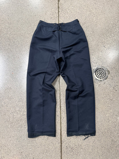 2021 Margiela ‘Buckle-Back’ Released Hem Wide Leg Trousers