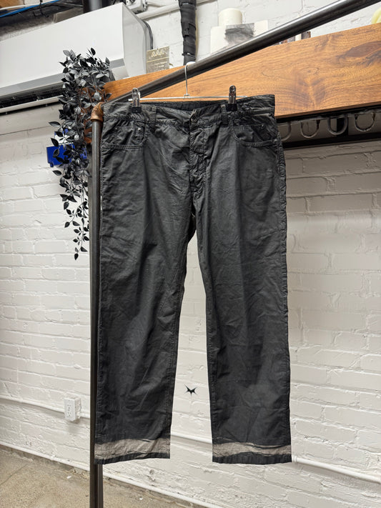 Rick Owens ‘Mud Clot’ Faded Black Bootcut Denim