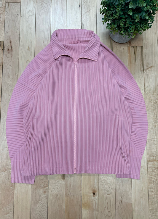 Issey Miyake ‘Homme Plisse’ Pink Zip Up Jacket