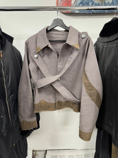 002 Alexander Maxamenko Twill/Waxed Canvas ‘Harness’ Jacket