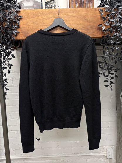 AW2017 Saint Laurent ‘Bad Lieutenant’ Military Inspired Black Badge Sweater