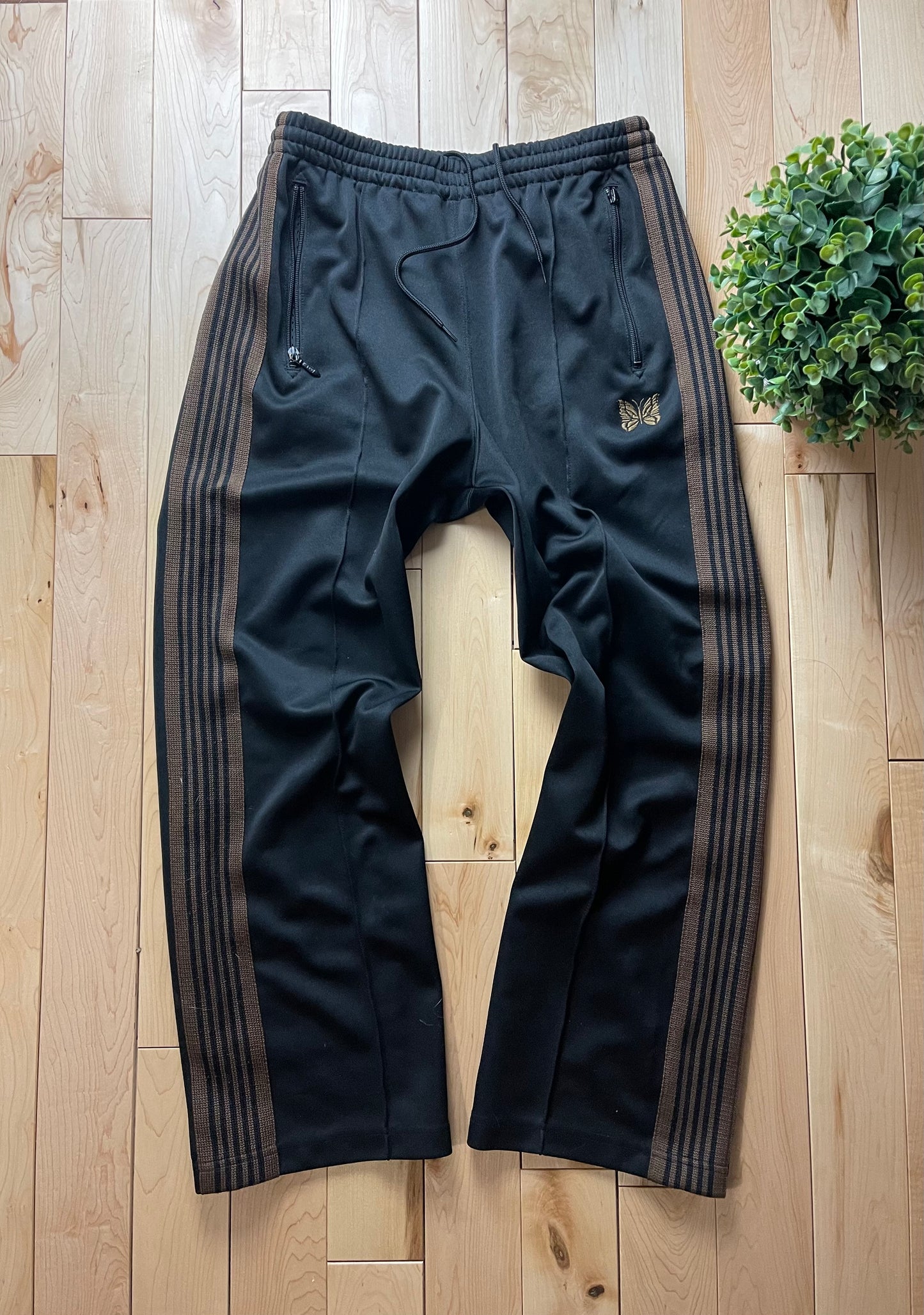 Needles Brown/Black Striped Track Pants