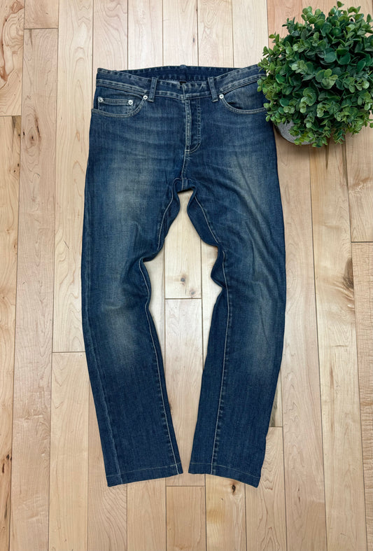 Balenciaga Raw Blue Slim/Skinny Cut Denim