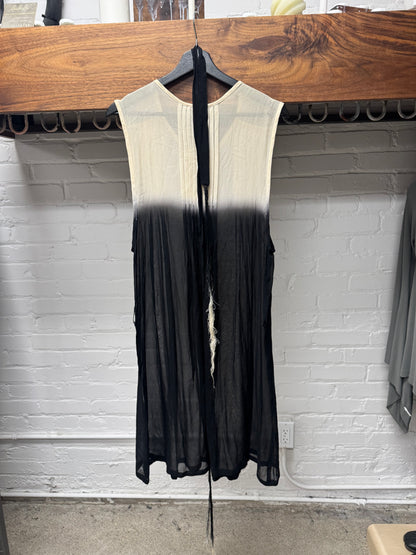 Ann Demeulemeester Semi-Sheer Gradient Dress