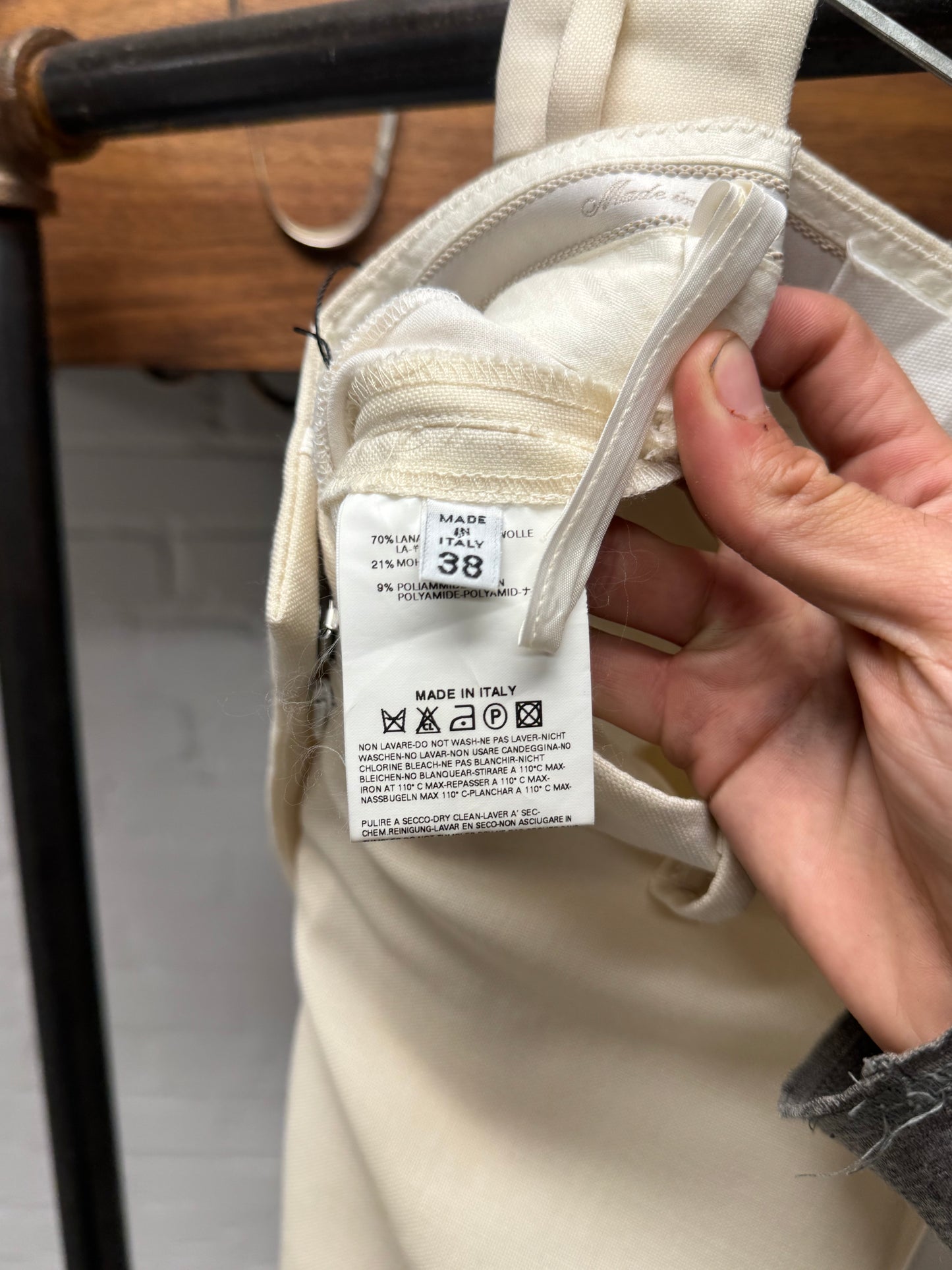 90s Maison Martin Margiela ‘Blank Tag’ Striped ‘Marching Band’ Trousers