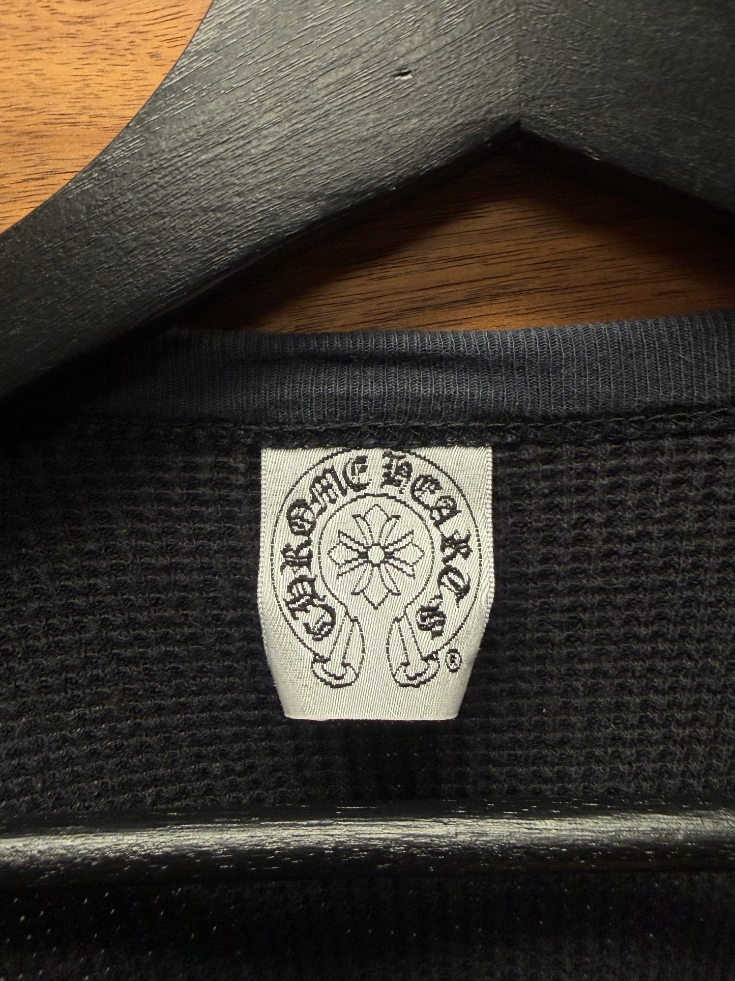 Vintage 90s Chrome Hearts ‘Dagger/Fuck You’ Thermal Long Sleeve Shirt