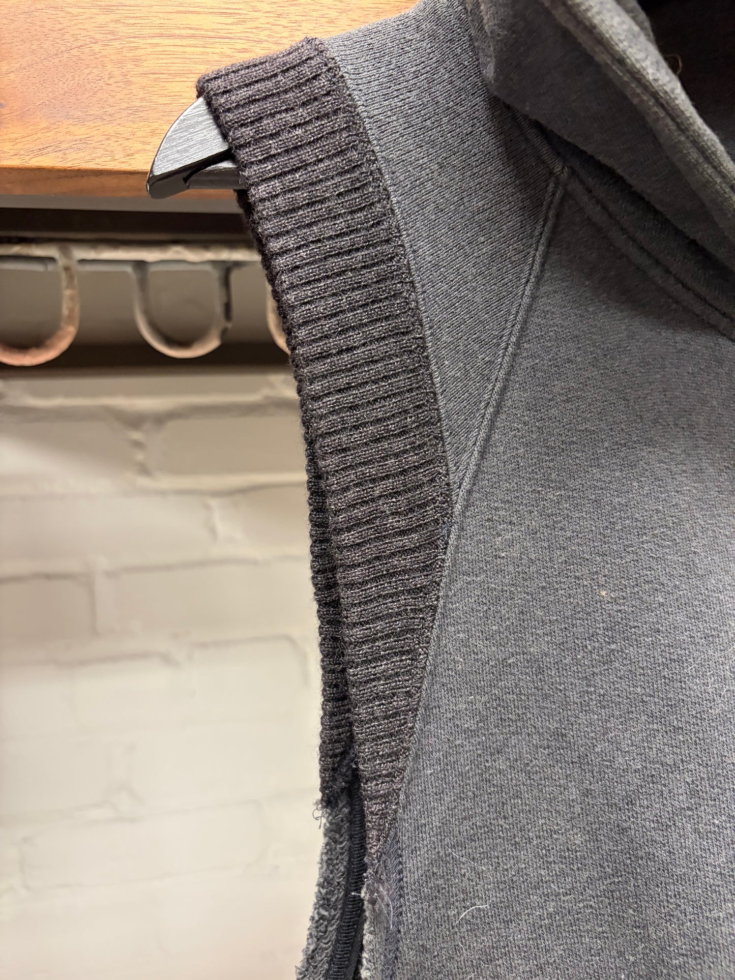 SS2003 Undercover ‘Scab’ Ribbed Cotton ‘Patti Smith’ Bolt Zip-Up Hoodie
