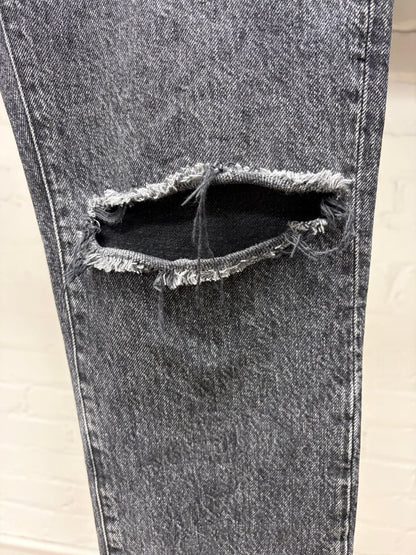 2017 Saint Laurent ‘D02’ Distressed Black Skinny Jeans