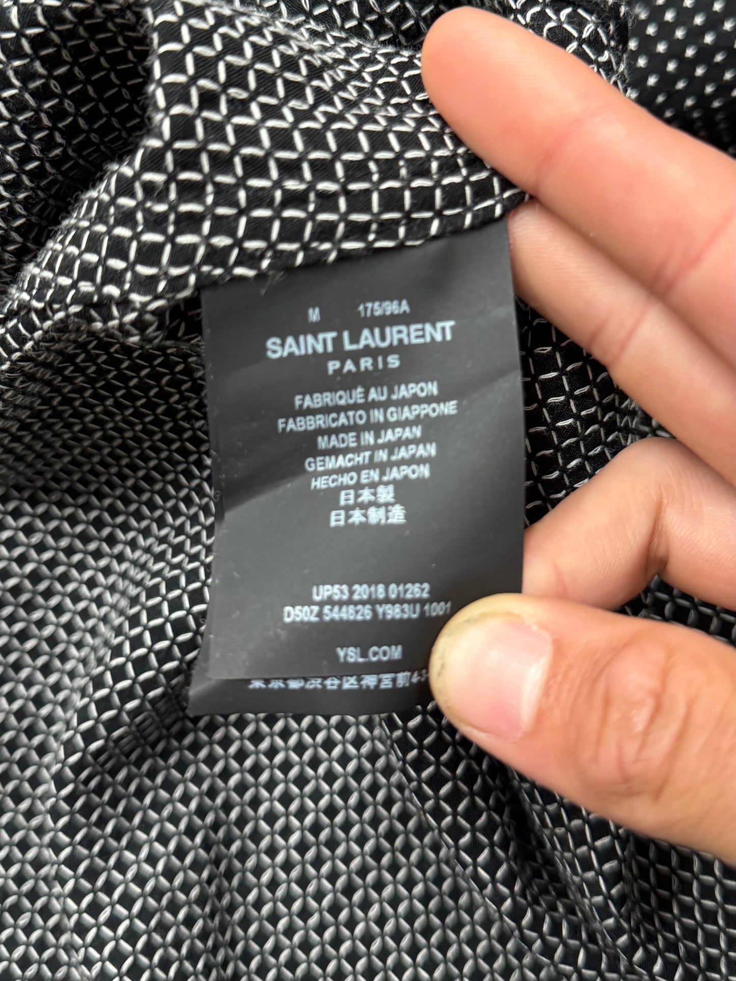 2018 Saint Laurent ‘Button Snap’ Western Shirt