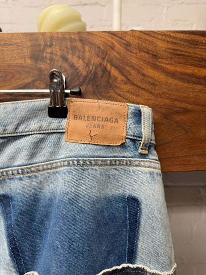 AW2024 Balenciaga ‘Cut Up’ Double Waisted Denim