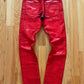 2004 Maison Margiela x H&M Painted Fade Red Denim.