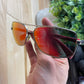 Prada Red Polarized Aviator Sunglasses