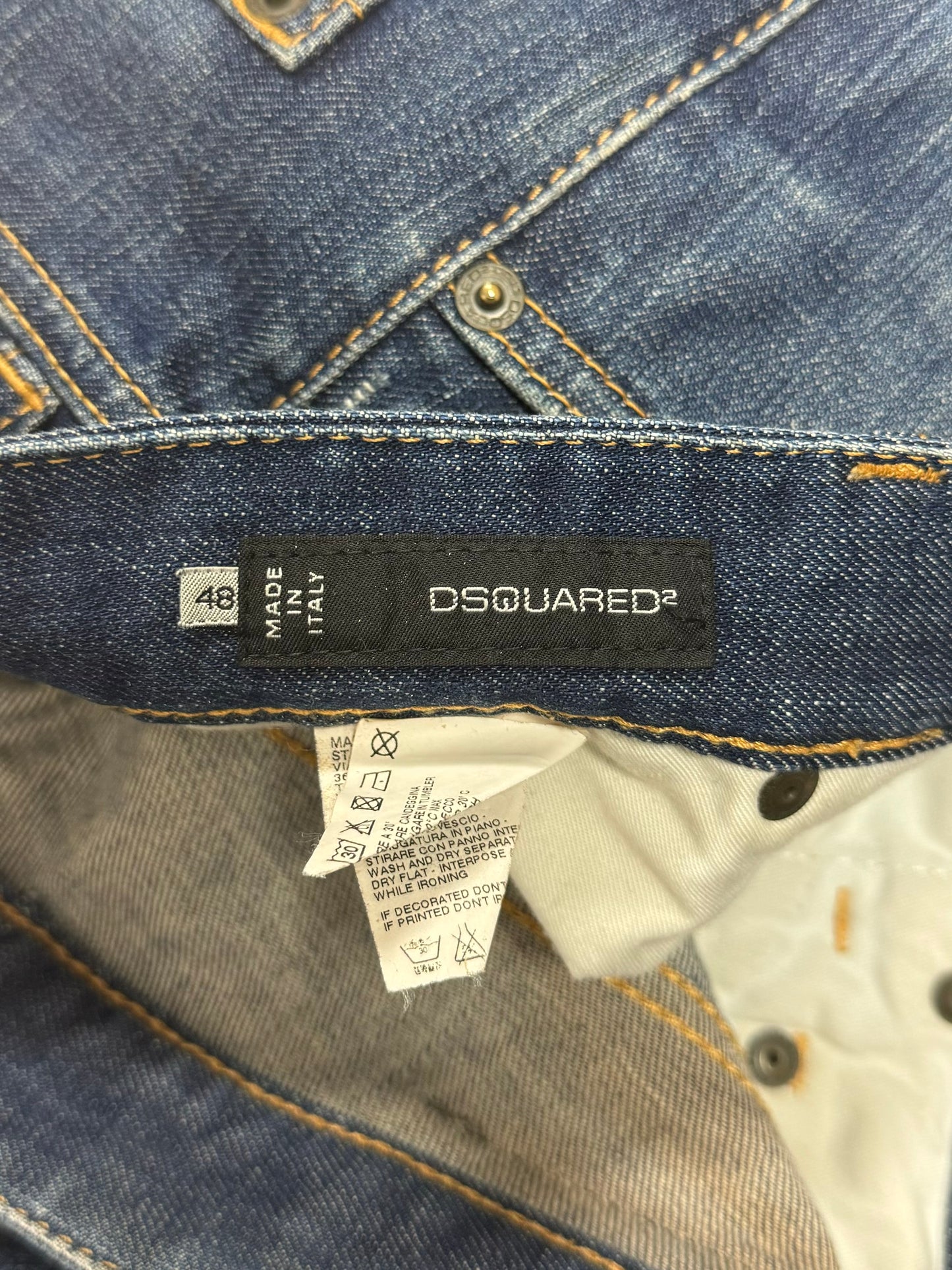 Dsquared2 Distressed Slim/Skinny Cut Denim