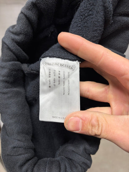 Chrome Hearts ‘Floral Cross’ Gradient Logo Black Drawstring Sweatpants