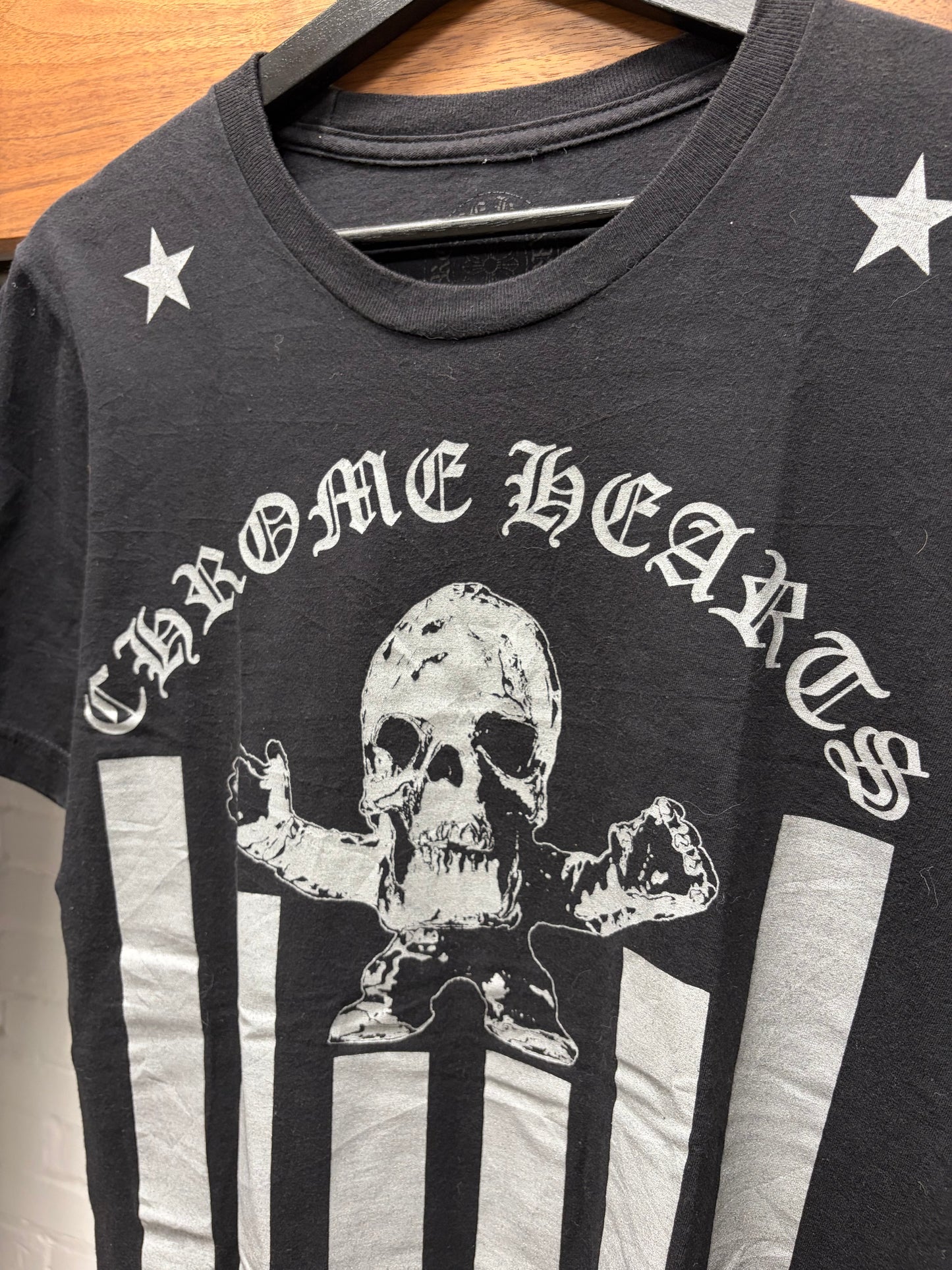 Chrome Hearts ‘Foti Flag’ Black Graphic T-Shirt