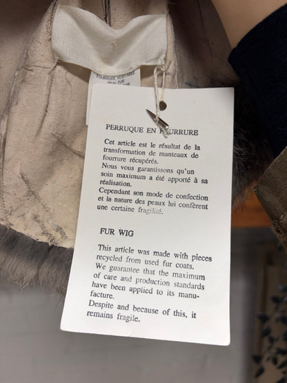 AW1997 Maison Martin Margiela x Bless Genuine Grey Fur Wig