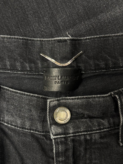 2017 Saint Laurent ‘D02’ Black Skinny Jeans