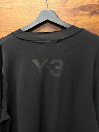 Y-3 Yohji Yamamoto x Adidas ‘3 Stripe Cutout’ Black Long Sleeve Shirt
