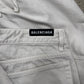 2022 Balenciaga White 5 Pocket Baggy Jeans