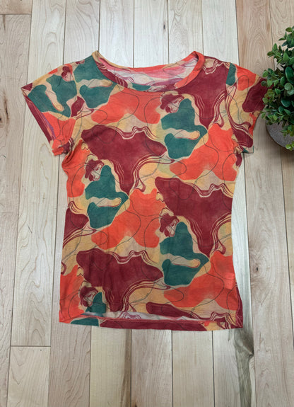 Yohji Yamamoto Rayon Sheer Mesh Top