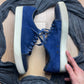 Lanvin Low Top Blue Suede Skate Sneakers