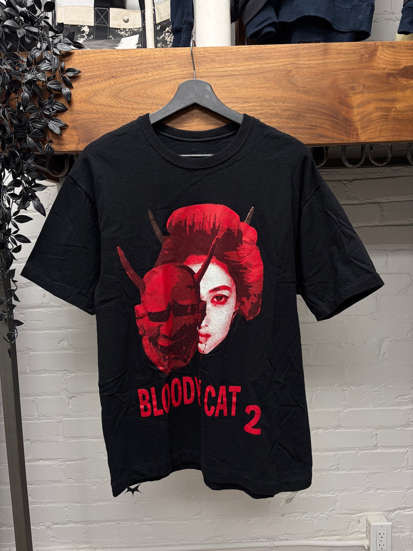 Yohji Yamamoto S’yte ‘Bloody Cat 2’ Black/Red Graphic T-Shirt