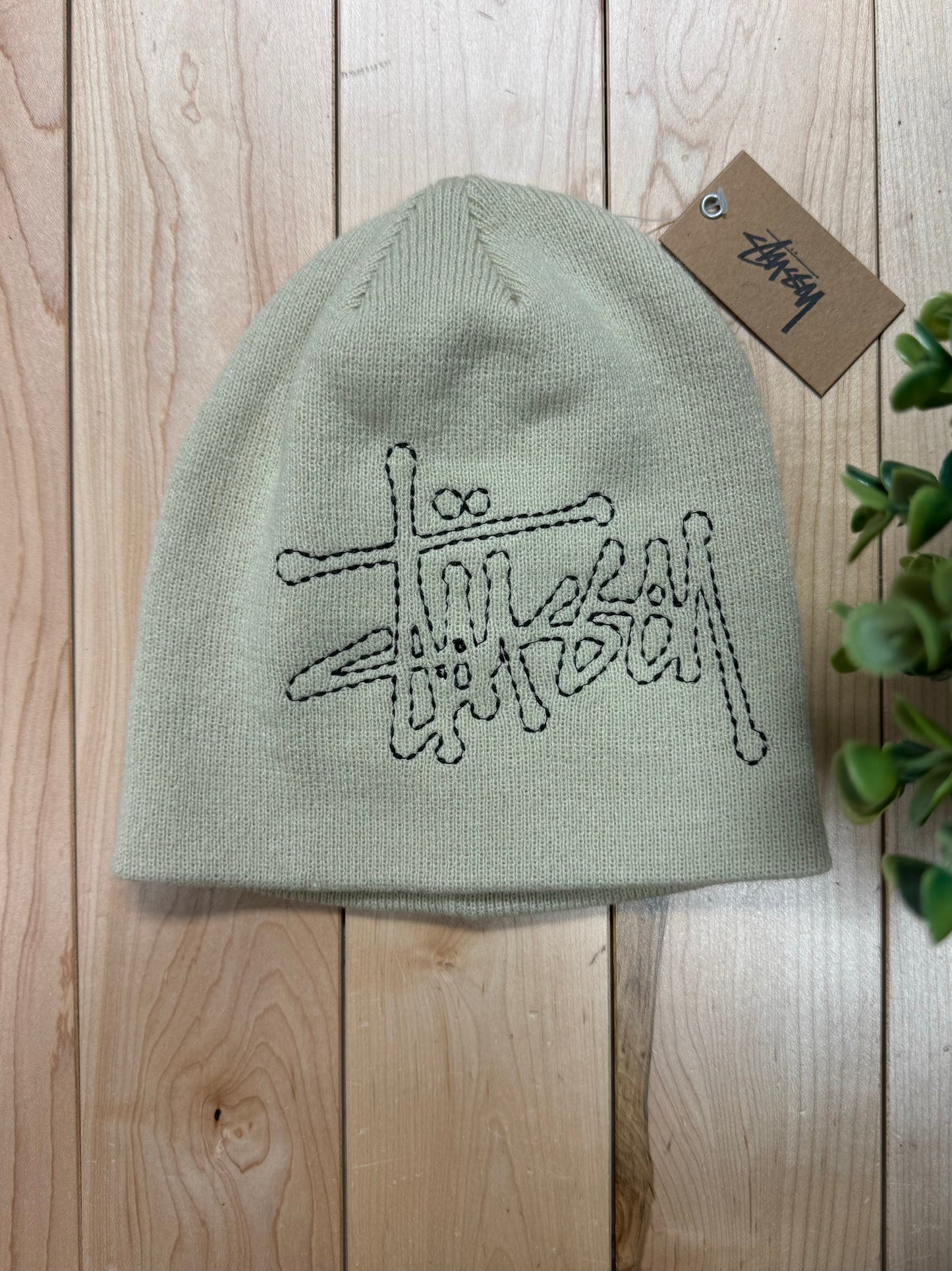 Stussy ‘Sand’ Embroidered Logo Beanie